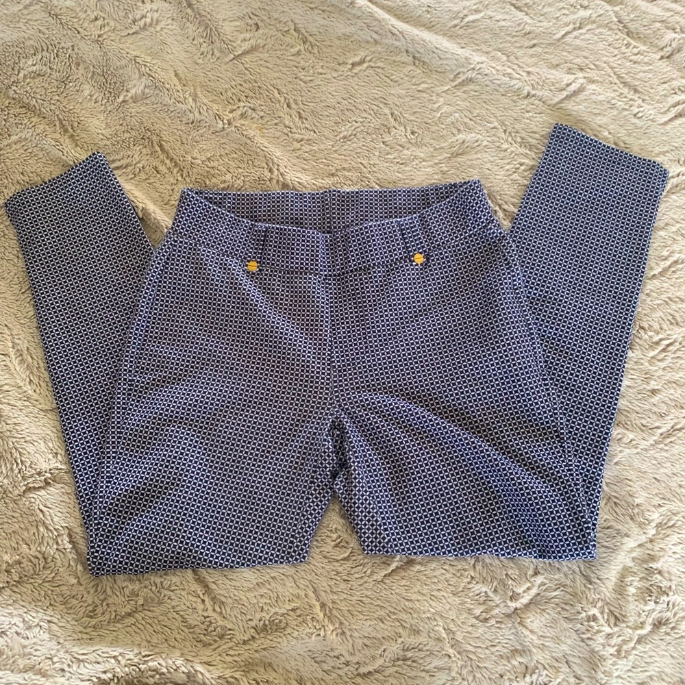 Michael’s Kors Blue&White Gingham Skinny Pants